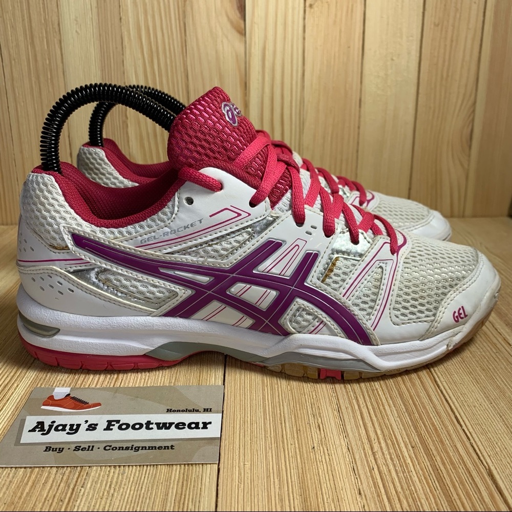 Asics Women's Athletic Shoes - White and Pink